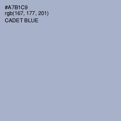#A7B1C9 - Cadet Blue Color Image